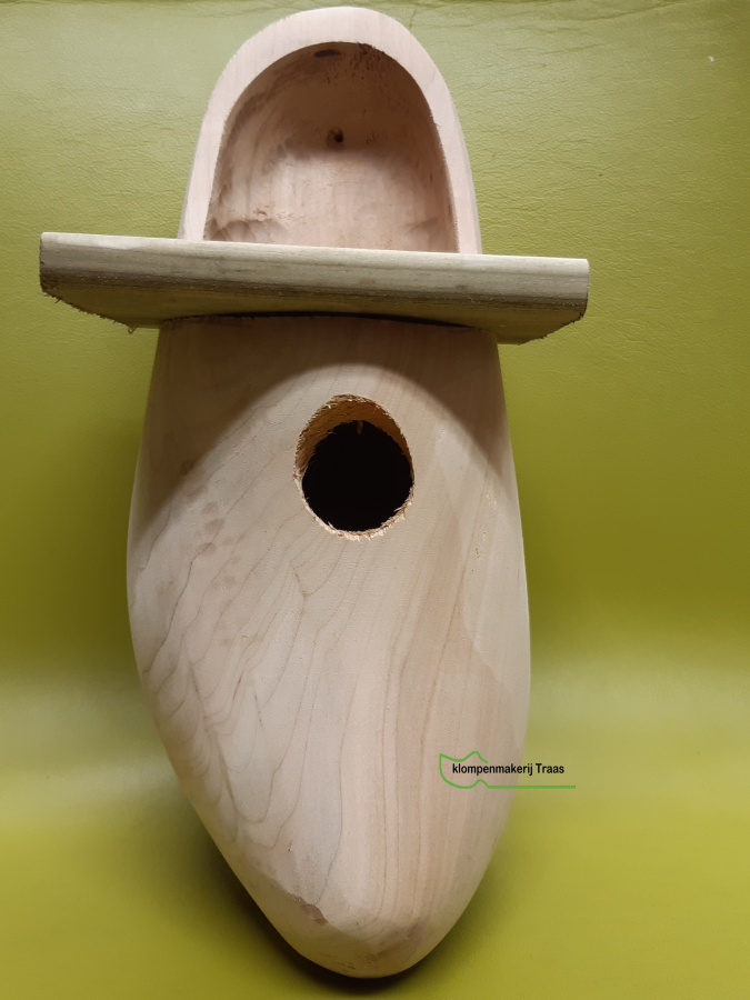 Vogelhuisje van houten klomp - Traas